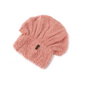 China Puting hair-drying cap soft towel fast dryer wrap turban pink absorbent Coral Velvet Quick-drying spa bath tool supplier