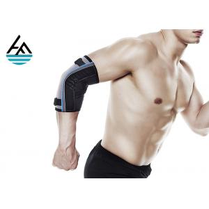 China Gray Crossfit Elbow Compression Sleeve Extra Elastic Elbow Support By Buckle supplier