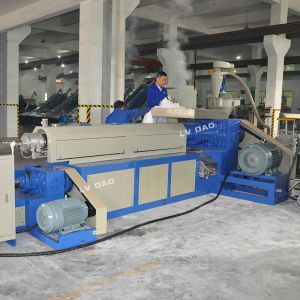 China Double Stage Plastic Recycling Machine Industrial Waste Recycling Compact Structure wholesale