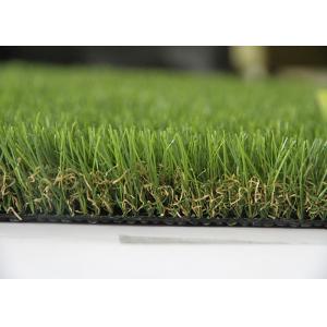 Landscape Artificial Grass , Landscaping Fake Grass V Shape Yarn 20mm - 60mm
