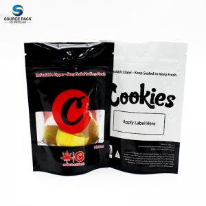 Cookie Food Custom Zipper Mylar Bags Smell Proof Edible Packaging Resealable