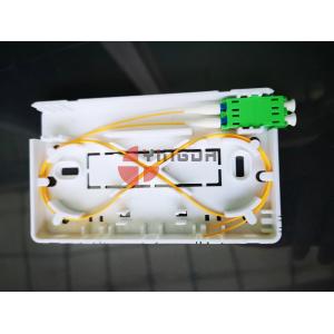 China 2 Port LC/APC Duplex Optical Fiber End User Subscriber Box Plastic Wall Mount supplier
