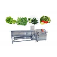 China Bubbling Vegetable Fruit Washing Machine Salad Cleaning Frozen Vegetable Lettuce Production Line on sale