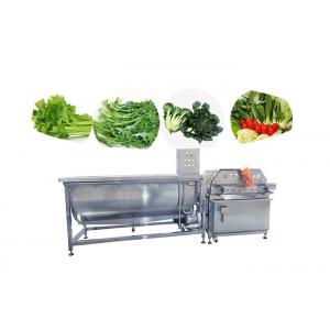 China Bubbling Vegetable Fruit Washing Machine Salad Cleaning Frozen Vegetable Lettuce Production Line supplier
