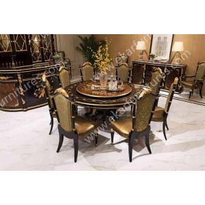 Alibaba wholesale Italy antique wooden round rotating dining table TN-029N