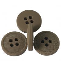 China Polyester 3 Layers 4 Holes Faux Wood Buttons 20L Use On Coat Jacket on sale