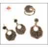 China 925 Silver Dangle Pendant Set With AAA Cz Stones Custom Logo Lobster Clasp wholesale
