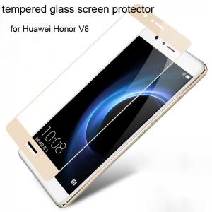 Best Colorful tempered glass screen protector Huawei Honor V8 Honor V8 full screen Gold