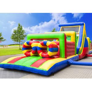 Moon Bounce Obstacle Course Bouncer PVC Inflatable Obstacle Courses Rental For Adults