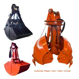 Antiwear Round Excavator Clamshell Bucket , Hydraulic Shell Excavator Sand Bucket