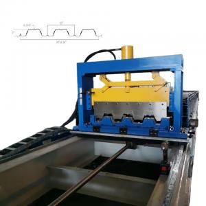 China 36 Inches Coverage 3 Inches Composite Deck Floor Roll Forming Machine With Thickness Gauge 16-Gauge 22 supplier