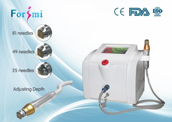Portable fractional RF microneedle machine 80W RF output power 5Mhz frequency