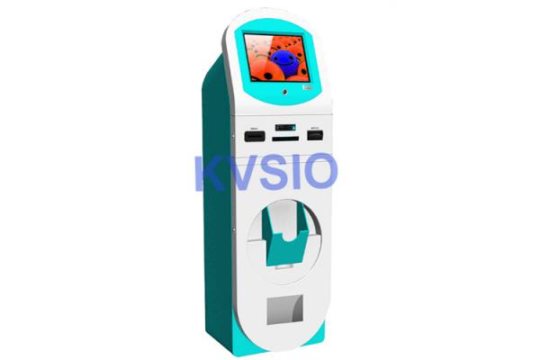 Card Payment Self Printing Kiosk With DVD Player And Memory Card Reader And