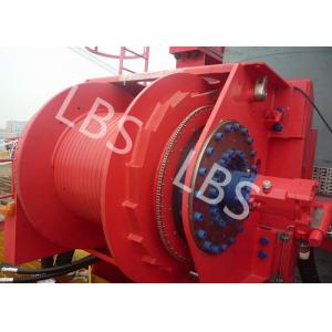 China Hydraulic Footstep Piledriver Winch LBS Drum Offshore Winch For Rotary Drilling Rig supplier