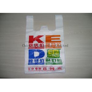 Heavy Duty Plastic Shopping Bags With Handles , Custom Plastic Grocery Bags