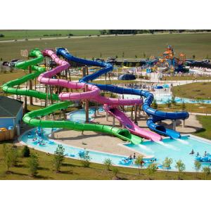 China Fiberglass Tube Water Slide Outdoor Amusement Waterpark For Adult wholesale