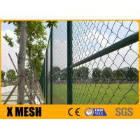 China PVC Coated Galvanized Chain Link Fence 25mm Mesh 8ft Metal Chain Link Fencing on sale