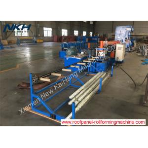 Steel Rack Roll Forming Machine , Angle Roll Forming Machine With Servo Feed In