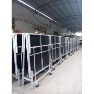 China 1.22*2.4M High 0.4-0.6 Or 0.6-1.0m Aluminum Folding Stage With Wheels supplier
