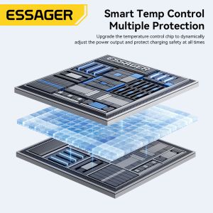 China ESSAGER OJD-132 折りたたみ式 4 in 1 15W マグネット式ワイヤレス充電スタンド ステーション LEDライト付き 時計 イヤホン 電話用 wholesale