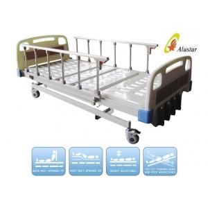 China ABS Side Rail Medical Hospital Beds Manual Al-Alloy 5 Crank Bed (ALS-M502) supplier