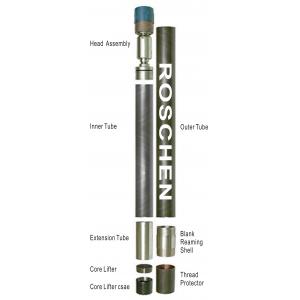 T6 Double Tube Core Barrel For Exploration Diamond Coring Samples