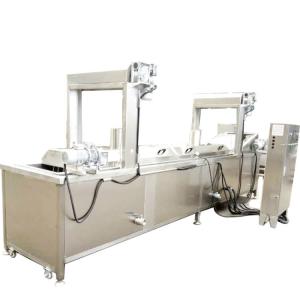 China Nonstick LNG Conveyor Belt Cassava 110v Industrial Frying Machine supplier