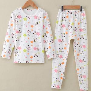 China Children  Long Sleeve Printed C otton Pajamas Homewear  Leisure wear supplier