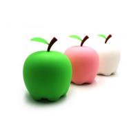 China Silicone Children Colorful Night Lights,Apple shaped children's silicone touch sensor LED night light on sale