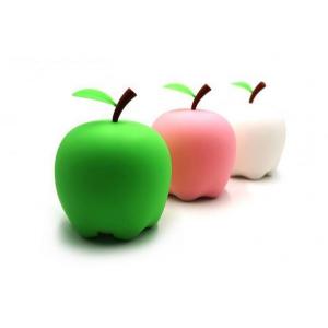 Silicone Children Colorful Night Lights,Apple shaped children's silicone touch sensor LED night light