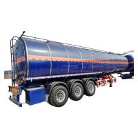 China Stainless Steel Fuel Oil Tank Semi Tanker Trailer 3 Axles 24V Electrical System on sale