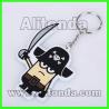 2d PVC key chains cartoon figures cute animal key chains custom