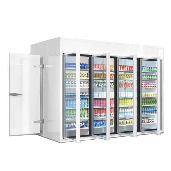 Customized Door Cold Storage Room With Back Loading Galvanized Steel Surface