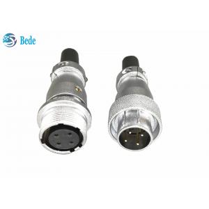 Round 4 Pin Circular Connector Female Male Docking Connectors 4 5 6 Pins 5A 500V