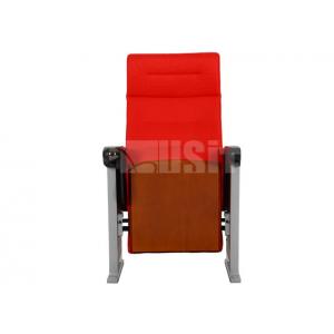 Aluminum Alloy Base Legs Padded Church Chairs Ply Wood Outer Back Design