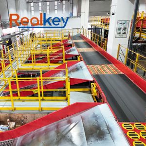 China Efficient Rotating Swivel Wheel Sorter Logistics Sorting Machine Compact Structure wholesale
