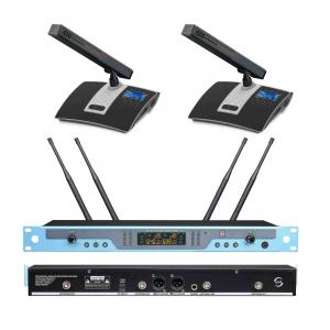 2CH Dual Channel UHF Wireless Microphone System High Sensitive
