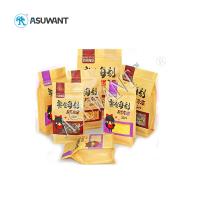 Multiple Usage Kraft Paper Zipper Bags Customized Window Pouch For Dried Food