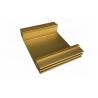 Yellow Anodized Aluminum Profiles Extruding Work , Custom Extruded Aluminum