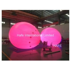 6m Helium Balloon Lights , Inflatable Lighting Balloon Sky Round Airship