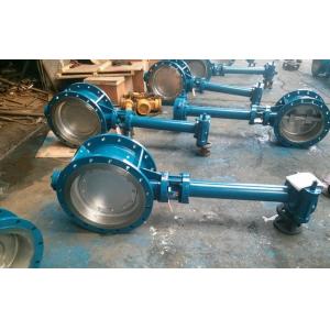 China Double Flanged Butterfly Valve Adjust Tightness With Hand Wheel Dn50 To Dn400 supplier