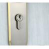 China PVD Finishing Door Lock Mortise Lever Handle Solid Zinc 3 Brass Keys wholesale