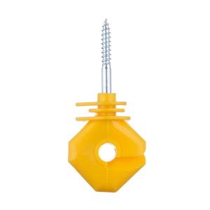 China Diamond Ring Insulator-Yellow Electric Fence Insulators Tornillo-en Ring Insulator supplier