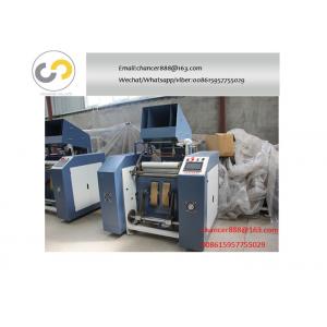 Automatic 2.2kw 500mm width stretch film rewinding machine for PE, PP,PVC film