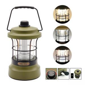 LED Camping Lights Rechargeable Retro Luxury Camping Lantern ABS+PC+Metal φ10.8x18(22.8)Cm