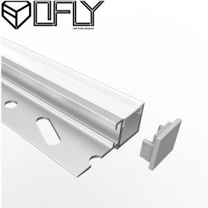 Embedded Gypsum Plaster LED Profile Oblong Aluminium Drywall Profiles 39*15mm
