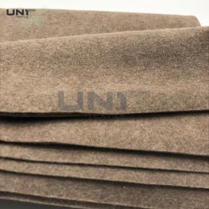 China Polyester Wool Soft Under Collar Felt Interlining Fabric For Suit Collar supplier