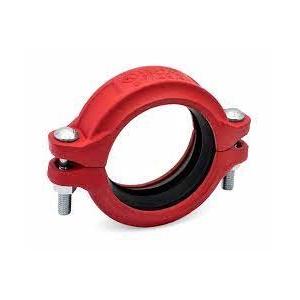 Flexible 57mm-325mm Grooved Clamp Coupling Red Casting Technics