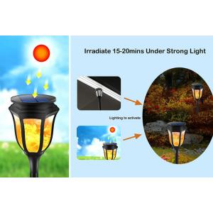 China Solar Lamp 96 LEDs Waterproof Garden Outdoor Lamp Led flickering Solar Flame Light Decor Warm White supplier