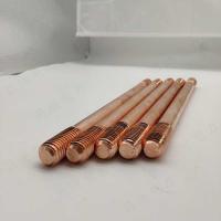 China 1800MM 19mm Earth Rod Bar Earthing Rod Copper on sale